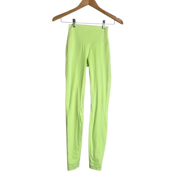Lululemon Athletica Women Align High Waisted 27" Pants Yoga Fitness Size 2 Green - Picture 2 of 6